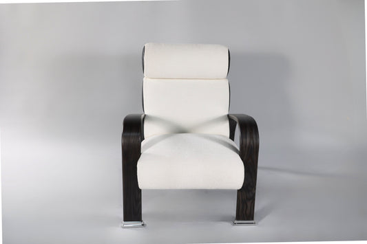 1905 Lounge Chair with Headrest - White