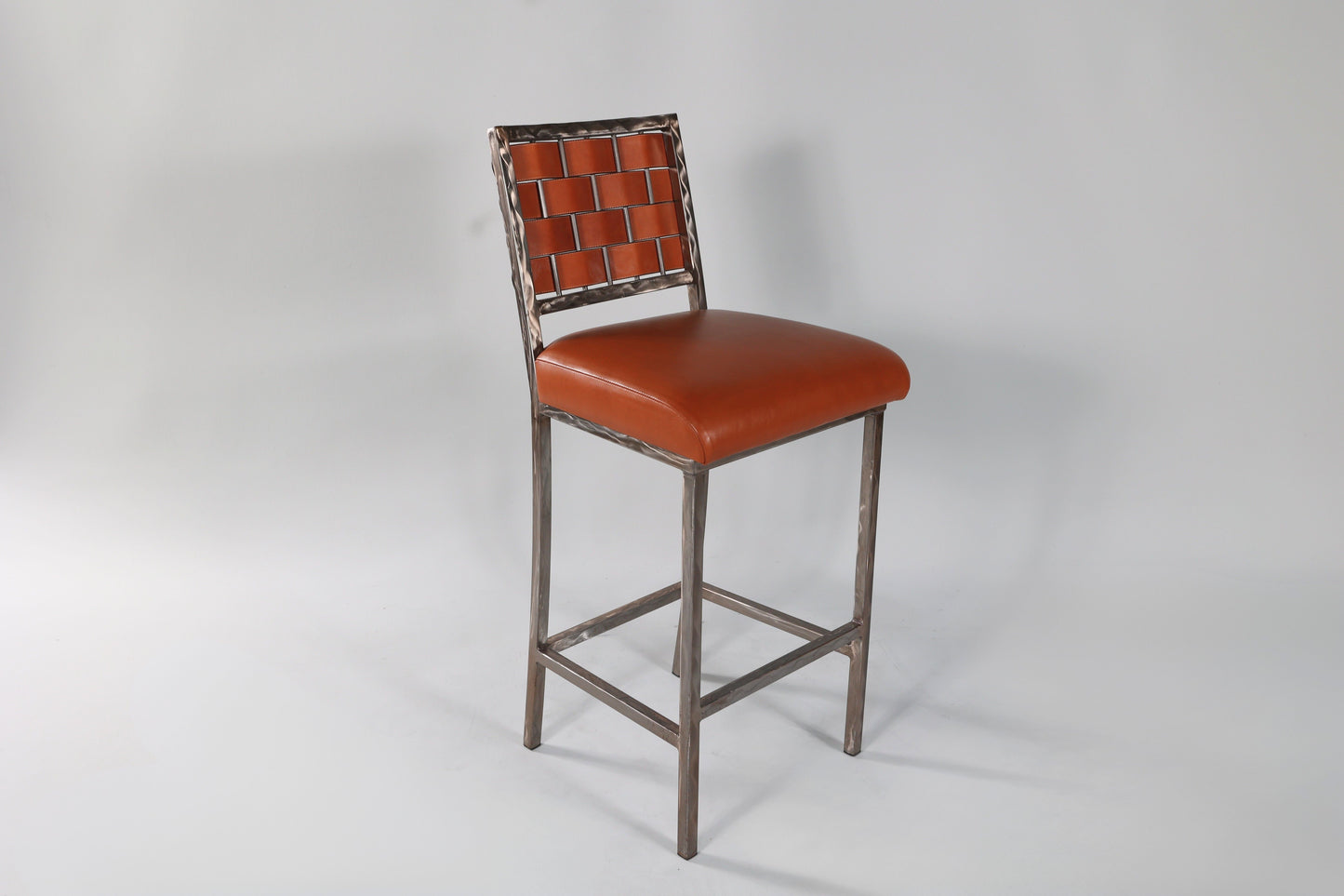 4102 Leather Strap Steel Chair