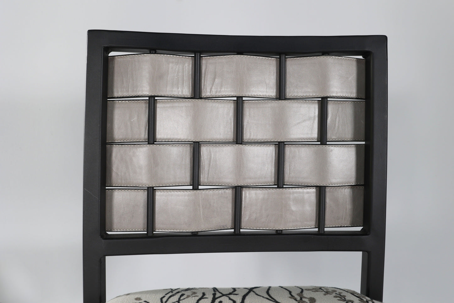 4101 Leather Strap Steel Chair