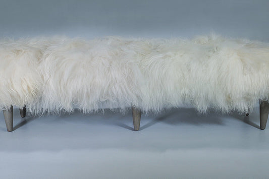84″ Icelandic Fur Bench