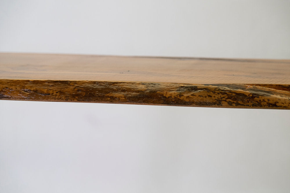 Split Leg Sofa Table (Honey with silver legs)