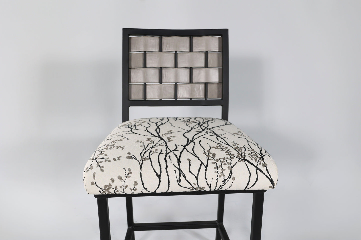 4101 Leather Strap Steel Chair