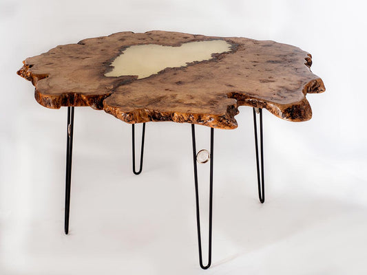 Spalted Norway Maple Crosscut Table