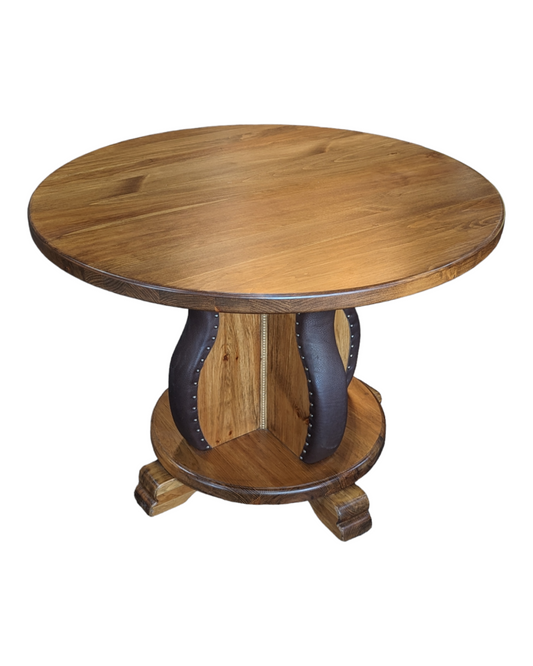 Leather Studded Gathering Table