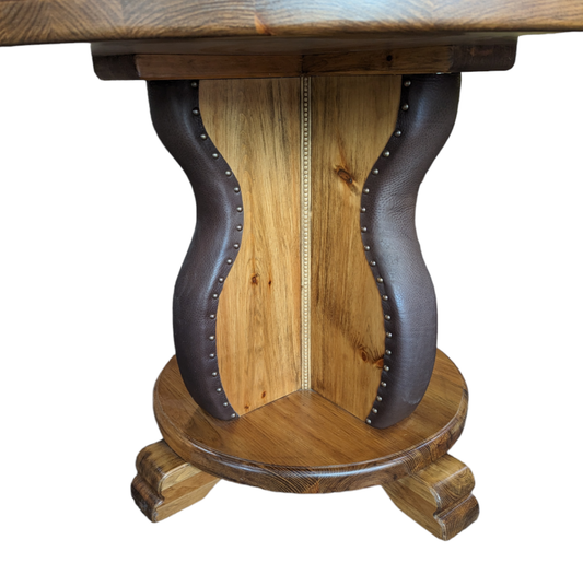 Leather Studded Gathering Table