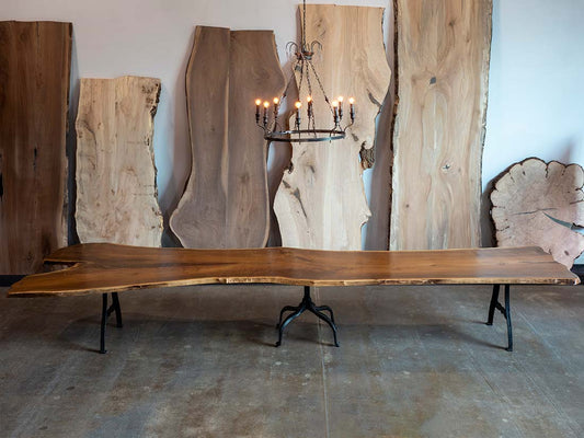 17.5′ Black Walnut Dining Table