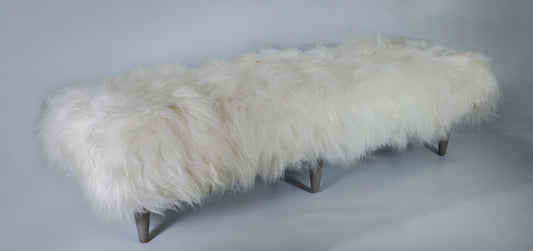 84″ Icelandic Fur Bench