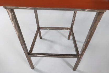 4102 Leather Strap Steel Chair