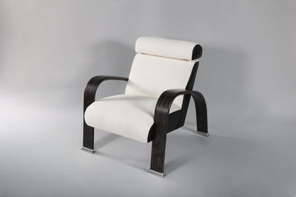 1905 Lounge Chair with Headrest - White