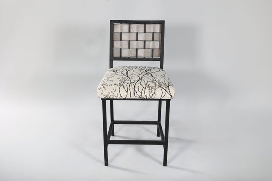 4101 Leather Strap Steel Chair