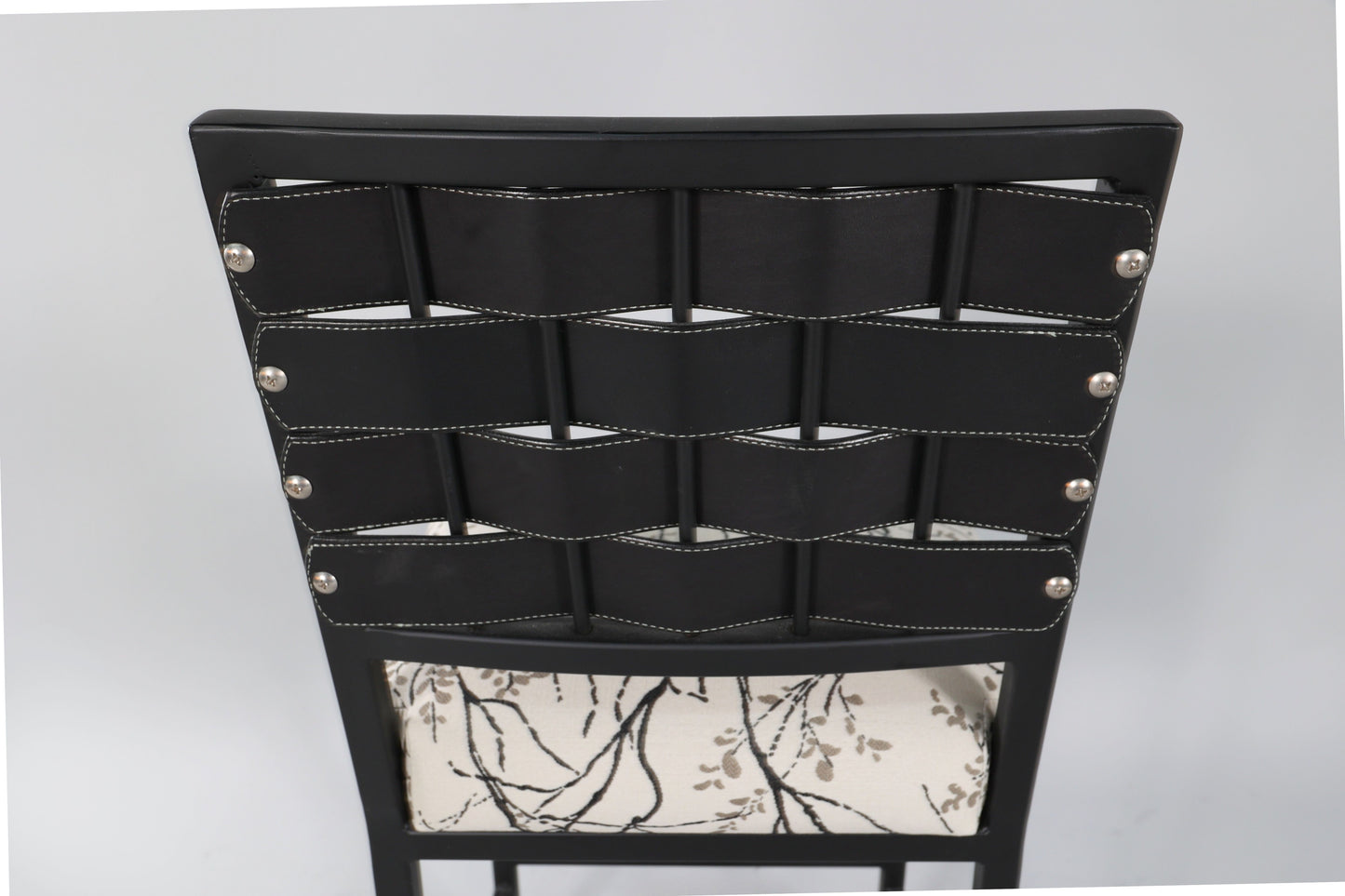 4101 Leather Strap Steel Chair