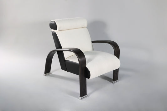 1905 Lounge Chair with Headrest - White