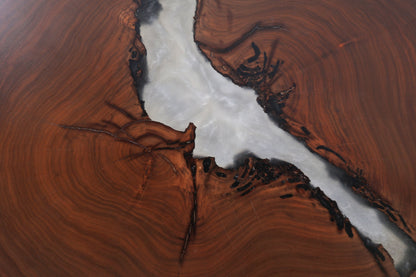 Walnut Coffee Table with Epoxy River