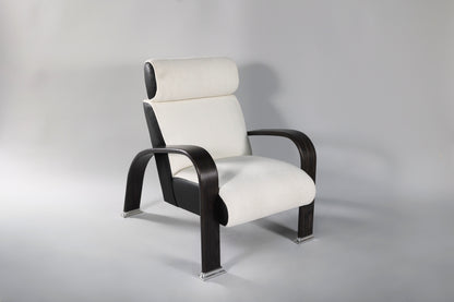 1905 Lounge Chair with Headrest - White